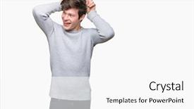  Presentation with murder winter - PPT theme with background posing funny and crazy background and a white colored foreground