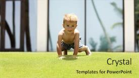  Presentation with puerto rico - Slide deck consisting of background puerto rico - picture of a two year background and a  colored foreground