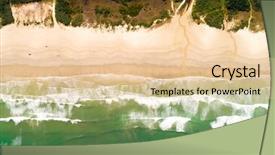  Presentation with paradise - Colorful theme enhanced with background puerto rico - top view of a paradise backdrop and a lemonade colored foreground