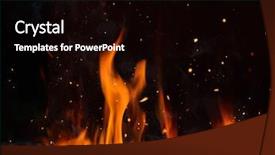  Presentation with fire on a black - Beautiful presentation design featuring background ready for product placement backdrop and a black colored foreground
