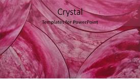  Presentation with art patterns - Presentation theme enhanced with background red and pink circle background and a coral colored foreground