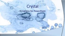  Presentation with abstract blue texture - Slide deck with background riverside blue tint watercolour background and a sky blue colored foreground