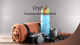  Presentation with traveler - Audience pleasing PPT theme consisting of scavenger hunt - traveler set backdrop and a light gray colored foreground