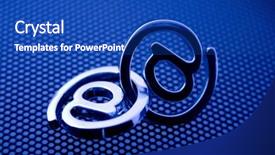  Presentation with blue gears engineering technology backdrop - Presentation design featuring background see all metal letters background and a cobalt blue colored foreground