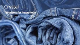  Presentation with jeans - PPT theme having background selective focus on nearest background and a  colored foreground