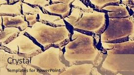  Presentation with vintage retro - Cool new presentation with background series dry cracked earth backdrop and a coral colored foreground