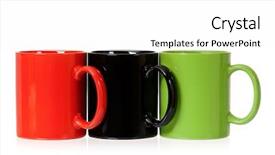  Presentation with black ceramic - Theme enhanced with background set of ceramic motley background and a white colored foreground