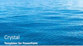  Presentation with aqua - Colorful presentation design enhanced with background shot of aqua sea water surface backdrop and a teal colored foreground