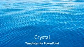  Presentation with aqua - Colorful slide set enhanced with background shot of aqua sea water surface backdrop and a teal colored foreground