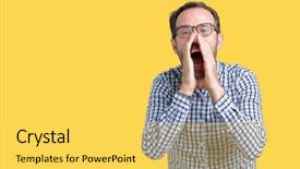  Presentation with elegant - Slide deck featuring background shouting angry out loud background and a  colored foreground