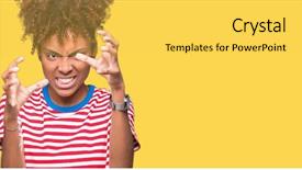  Presentation with african american couples on the marriage - PPT theme with background shouting frustrated with rage background and a  colored foreground