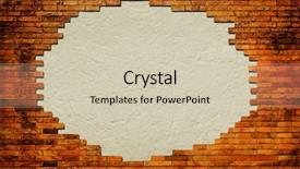  Presentation with brick - Beautiful slide deck featuring background surrounded by brick frame backdrop and a soft green colored foreground