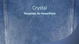  Presentation with texture jeans texture denim - Presentation design enhanced with background-texture-design-cloth-jeans background and a ocean colored foreground