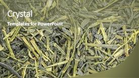  Presentation with loose leaf tea - PPT layouts with background-texture-of-loose-leaf background and a violet colored foreground