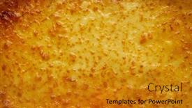  Presentation with mozzarella cheese - Colorful presentation enhanced with background-texture-of-melted-mozzarella backdrop and a gold colored foreground