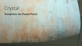  Presentation with pipe - Beautiful slide set featuring background-texture-of-old-metal backdrop and a soft green colored foreground