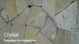  Presentation with marble tile texture stone wall - Slide deck consisting of background texture of stone wall background and a gray colored foreground