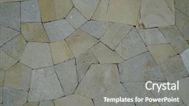  Presentation with stone - Colorful slide deck enhanced with background texture of stone wall backdrop and a gray colored foreground