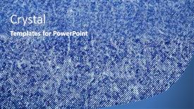  Presentation with rough - Presentation theme featuring background texture of the rough blue jean denim background and a teal colored foreground