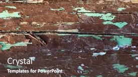  Presentation with wood texture - Presentation design having background-texture-old-paint-peeling background and a dark gray colored foreground
