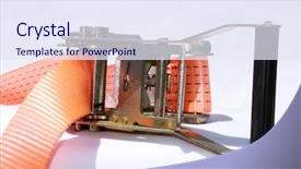  Presentation with heavy load - Presentation theme consisting of background tie down your load background and a sky blue colored foreground