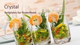  Presentation with prawn - Amazing PPT layouts having background tiger - prawn salad served backdrop and a  colored foreground