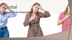  Presentation with fever - Beautiful theme featuring background touching forehead for illness backdrop and a coral colored foreground