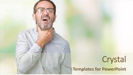  Presentation with infection - Amazing slide set having background touching painful neck sore backdrop and a soft green colored foreground