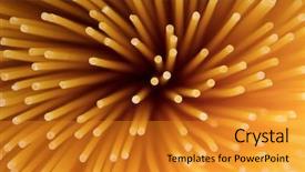  Presentation with carbohydrates carbohydrate pasta rice - Cool new slide set with background un - pasta or spaghetti ends macro backdrop and a gold colored foreground