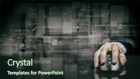  Presentation with virtual hand - Audience pleasing slides consisting of background using wireless computer mouse backdrop and a tawny brown colored foreground