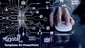  Presentation with dark - Slide set enhanced with background using wireless computer mouse background and a  colored foreground