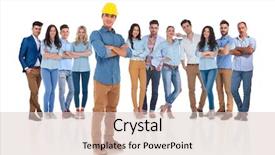  Presentation with team leader - Cool new slides with background while wearing a protection backdrop and a lemonade colored foreground