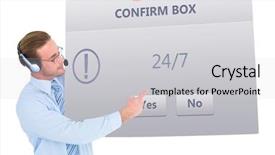  Presentation with brain waves mobile 2 headset - Colorful presentation design enhanced with background windows 7 - businessman presenting card wearing headset backdrop and a light gray colored foreground