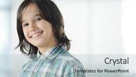  Presentation with special education cute kid - Presentation design consisting of social media networking online connection communication concept background and a gray colored foreground