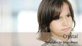  Presentation with special education cute kid - Cool new PPT theme with background windows 7 - cute kid indoors portrait backdrop and a  colored foreground