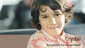  Presentation with cute - Presentation design consisting of background windows 7 - cute kid indoors portrait background and a lemonade colored foreground