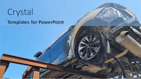  Presentation with accident - Slides consisting of background-with-a-car background and a light blue colored foreground