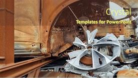  Presentation with traffic accident - Theme enhanced with background-with-a-car background and a tawny brown colored foreground