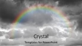  Presentation with rain sky - PPT layouts featuring background with a colorful rain background and a light gray colored foreground