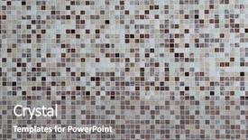  Presentation with tile wall seamless - Presentation design enhanced with background with a tile wall background and a gray colored foreground