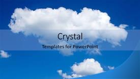  Presentation with sky blue and golden yellow - Audience pleasing PPT layouts consisting of background with a tiny cloud backdrop and a  colored foreground