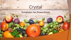  Presentation with fruit fig - Audience pleasing PPT layouts consisting of thanksgiving background with autumn pumpkins fruits and fall leaves on wooden table top view autumn concept with copy space backdrop and a red colored foreground