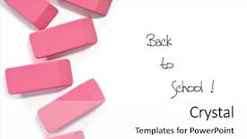  Presentation with border pink - Amazing slides having background with back to school backdrop and a white colored foreground