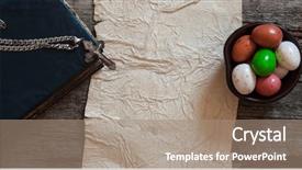  Presentation with bible - PPT layouts enhanced with background with bible and cross background and a coral colored foreground