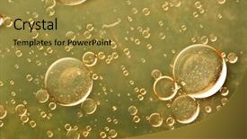  Presentation with oil drops - Presentation featuring internet security concept hacker reading background and a ocean colored foreground.