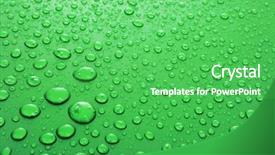  Presentation with water drops - Slides enhanced with background with big and small background and a  colored foreground