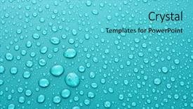  Presentation with water drops - Presentation enhanced with background with big and small background and a light blue colored foreground