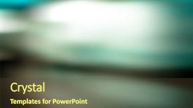  Presentation with green abstract bokeh lights - Theme featuring background with bokeh defocused lights background and a tawny brown colored foreground