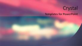  Presentation with green abstract bokeh lights - PPT theme having background with bokeh defocused lights background and a  colored foreground