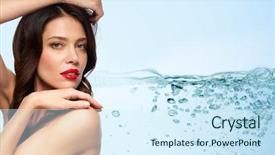  Presentation with blue water - Amazing PPT theme having background with bubbles in water backdrop and a cool aqua colored foreground